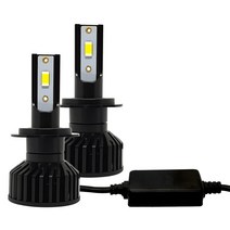 HCR 24000루멘 6500k LED 헤드라이트 안개등 H7 2p, 블랙, 1개