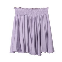 시크블랙 추레나 밴딩 플레어 미니 스커트 SK3807K16