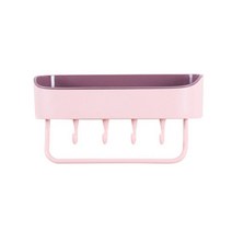 빌리네집 간편설치 욕실 수납 정리함 멀티선반, 핑크, 1개