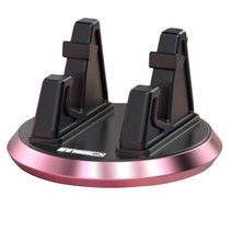 360도 회전 논슬립 차량용 휴대폰 거치대, 핑크, 1개