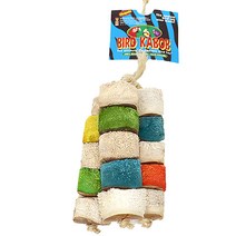 버드케밥 치키토 유카나무 앵무새 장난감, 혼합색상, 1개