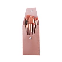 미니 메이크업 브러쉬 8종 + 케이스 세트 MA_10_05, 오렌지, 1세트