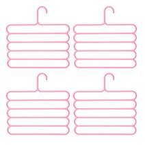5단 바지걸이, 핑크, 4개