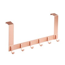 지바토 뒷문 후크 비 펀칭 벽 걸이 침실 도어 행거 공간 랙 높이 20cm, 로즈골드, 1개