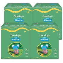 페넬로페 미라클 올데이 밴드형 기저귀 공용 특대형 5단계 11kg~, 104매, 특대