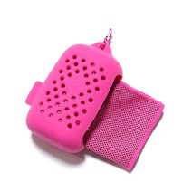 송송송마켓 쿨 앤 퀵드라이 스포츠타월, 핑크, 1개