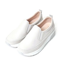 플랙슈 발편한 밴딩 키높이 슬립온 4cm