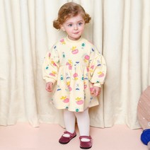 밀크마일 여아용 샤베트 벌룬왕 기모 원피스