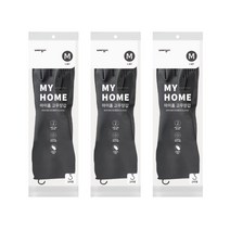 웅진 마이홈 고무장갑 M, 그레이, 3세트