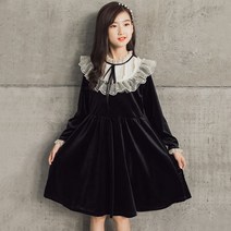 엣지랜드 여아용 레이첼 벨벳 원피스