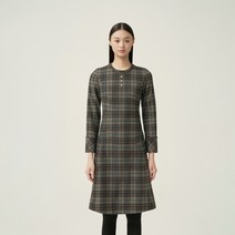 올리비아로렌 핏앤플레어 체크 원피스 VOPOAXW9211