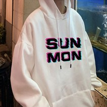 겟잇블루 남성용 SUN 패션 스포츠 풀오버 커플 긴팔 후드티