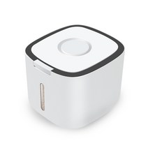 반려동물 습기 차단 스마트 대용량 사료보관통 10L, 블랙