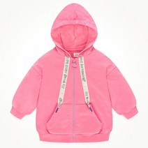 밀크마일 아동용 핑키후드짚업점퍼