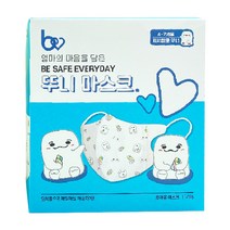 뷰라뷰 뚜니 마스크 4~7세 유아용 마시멜로뚜니, 10개, 5개입