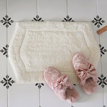 크렘드라크렘 파인즈라이프스타일 프렌치 발매트, 아이보리