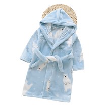 스타빈 아동용 패턴 후드 목욕가운 120호, 백곰