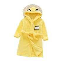 스타빈 아동용 패턴 후드 목욕가운 120호, 옐로캣