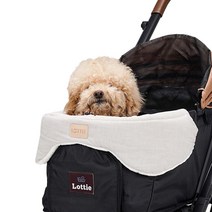 로띠에 반려동물 유모차 버블티 범퍼가드, 멜란지베이지, 1개