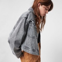 올세인츠 여성용 LENNON CROPPED 데님자켓
