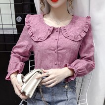 메이첼 러플셔플 큐트카라 블라우스 00402