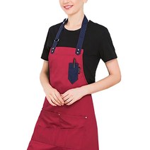 카페 미술 다용도 앞치마, 레드, 1개