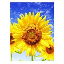 아트베니 패브릭 세로형 DIY 보석십자수 중형, 1-11 큰 해바라기(보석십자수), 랜덤발송(컬러 비즈), 1세트