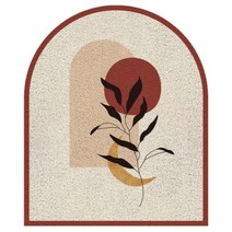거실인테리어 세로버전 미끄럼방지 입구도어 흙발 매트, 번영의 꽃, 1개