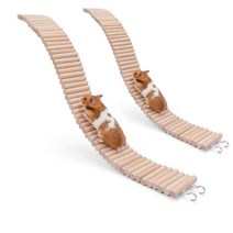 햄스터 사다리 울타리 나무 장난감 7 x 20cm, 우드, 2개