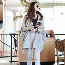 루나글램 빅사이즈 임산부 캐주얼 후드 재킷