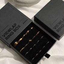 뷰랩 여성용 실버925 한달 심플 포인트 데일리 반지 20종 + 기프트 박스 세트