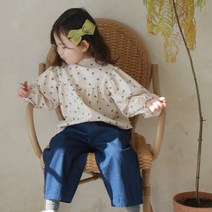 디앙 여아용 튤립블라우스