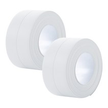 일상나눔 PVC 싱크대 틈새 차단 방수 테이프 3.8cm x 3.2m, 2개