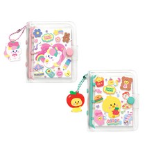 핑크풋 7000쪼꼬미 코딱지 다이어리 2종 세트 S, pink, mint, 1세트