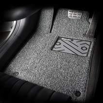 만도 컬러풀 엣지 와이드 볼륨쿠션 코일 카매트 1열+2열, 그레이, BMW 미니 컨트리맨 2세대 F60 2017년 3월~