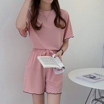 레몬소울 키루 물결 포인트 반팔 반바지 세트