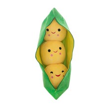 해솔 완두콩 캐릭터 바디필로우 애착 안고 자는 봉제 인형, 옐로우
