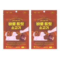 드룰린 반려동물 바로 트릿 130g, 2개, 소고기