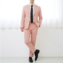 팀스핏 남성용 빅사이즈 캐주얼 정장 자켓 + 바지 세트