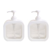 윈프라이스 세제 샴푸 리필 디스펜서 500ml, 화이트, 2개