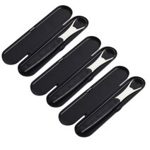 심사장홈 휴대용 여행용 혀클리너 + 케이스 세트 블랙, 3세트, 26g