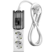 써지오 고용량 배선차단 멀티탭 2구 WI-MC1626 + 안전커버 랜덤발송 세트, 1개, 3m