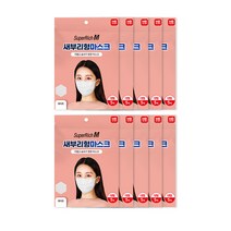 슈퍼리치 새부리형 컬러 마스크 대형, AD301화이트