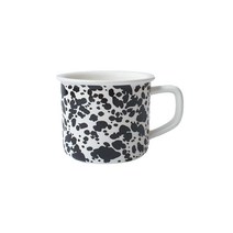 란데르스 에나멜러스 도자기 머그컵 370ml, 마블블랙, 1개