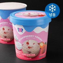 배스킨라빈스 프로바이오틱스 스트로베리 요거트 프리팩 (냉동), 1개, 474ml