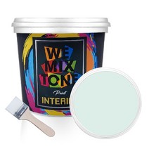 WEMIXTONE 내부용 INTERIOR 수성 페인트 1L + 붓, WMT0431P01(페인트), 랜덤발송(붓)