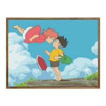 순잠 깜찍 모던 수채화 유채화 개릭터 그림그리기 DIY 세트 40 x 50 x 2.5 cm, 7 하늘에서 내려온 소녀 천사