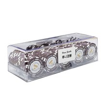 후니갬블 프리미엄 몬테카를로 포커칩 100p + 아크릴케이스 세트, 숫자10000