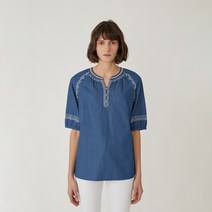 올리비아로렌 에스닉 자수 블라우스 VVCNSYM5281