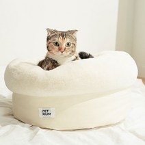 펫트리움 고양이 극세사 말랑쿠션, 아이보리